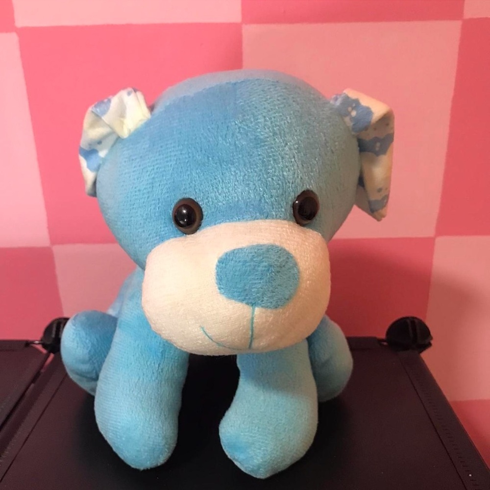 Blue dog stuffed animal